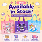 Kawaii Character Tote Bag