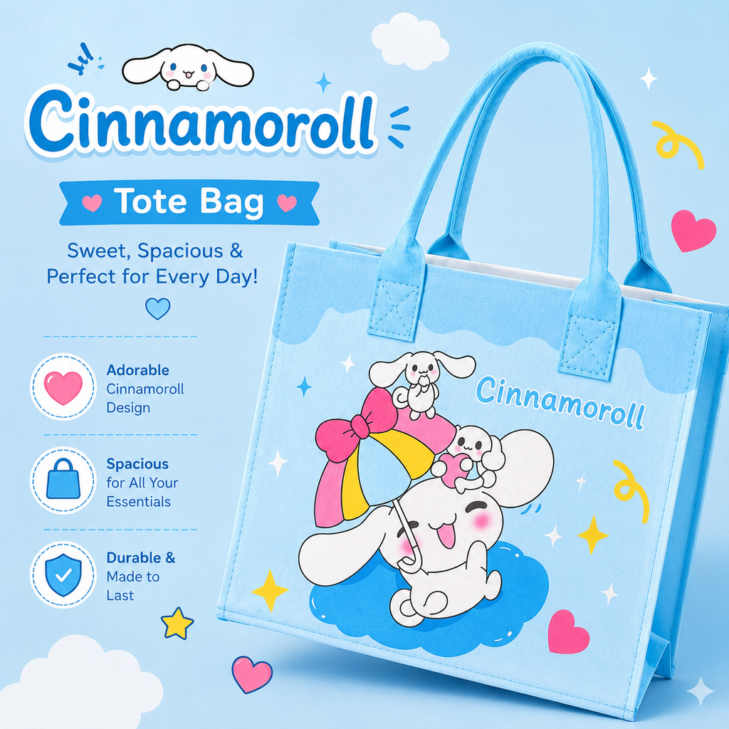 Kawaii Character Tote Bag