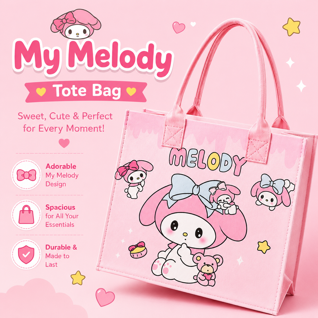 Kawaii Character Tote Bag